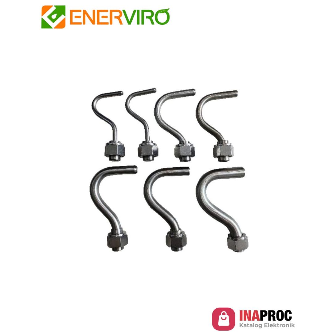Set of 7 Stainless Steel Nozzles untuk US EPA METHOD 5